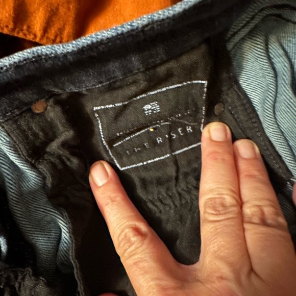 AYR The Riser Skinny Jeans High Rise Stretchy Denim Raw Hem 25 - Picture 7 of 7